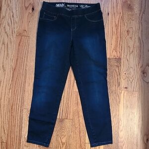 Dark Blue Women's Cropped Jeans
